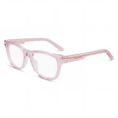 Nike 7176 Blush/Crystal Laminate Rectangle Eyeglasses for Women, Acetate frame