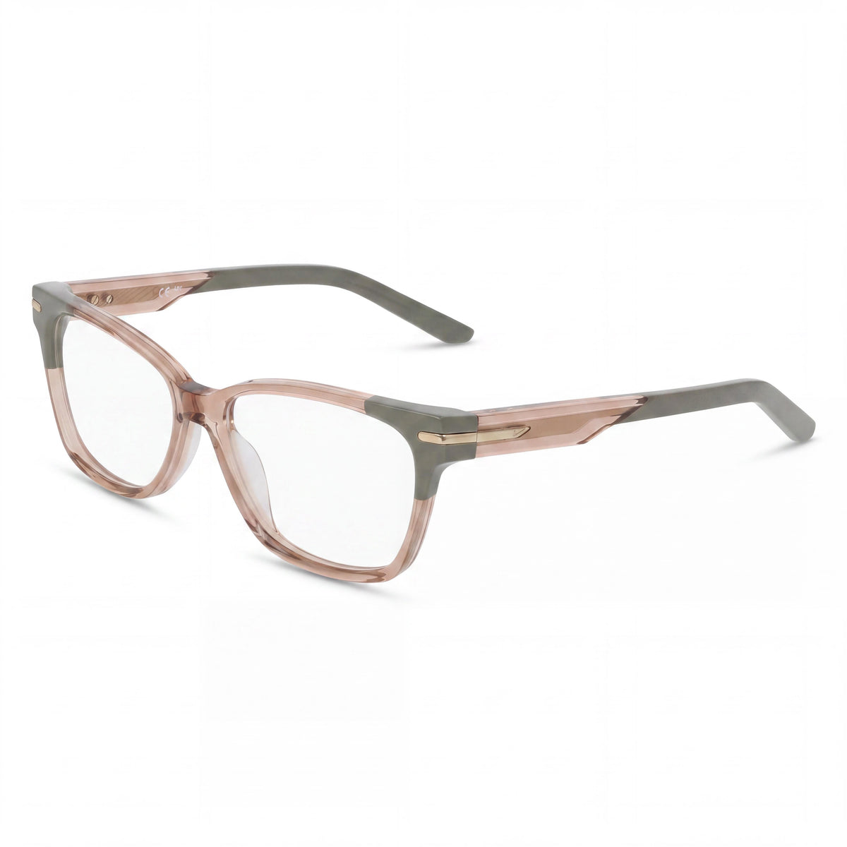 Nike 7179 Sand/Sage Rectangle Eyeglasses for Women, Metal 53mm, Photo 1