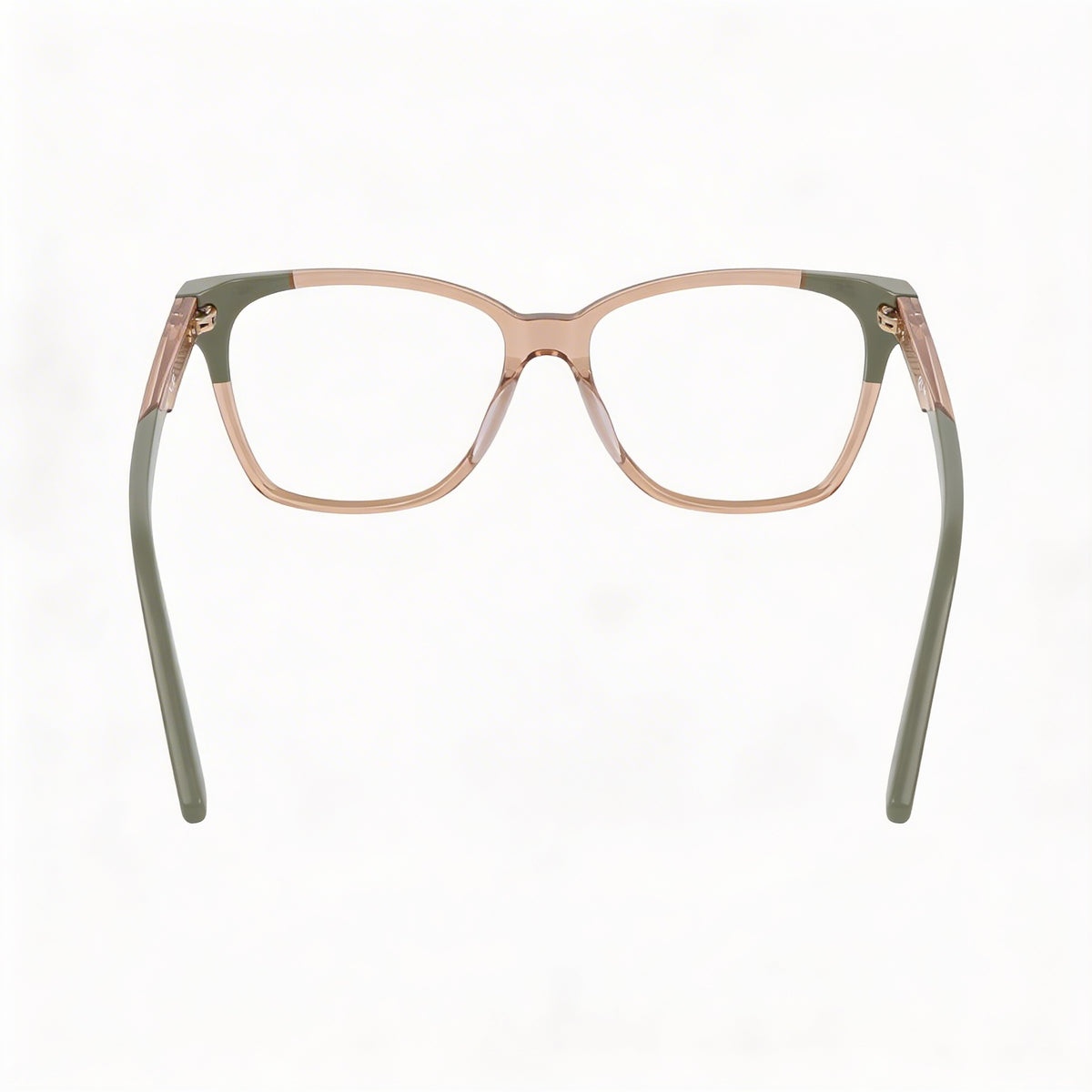 Nike 7179 Sand/Sage Rectangle Eyeglasses for Women, Metal 53mm, Photo 3