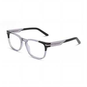 Nike 7180 Black Rectangle Eyeglasses Unisex, Acetate frame
