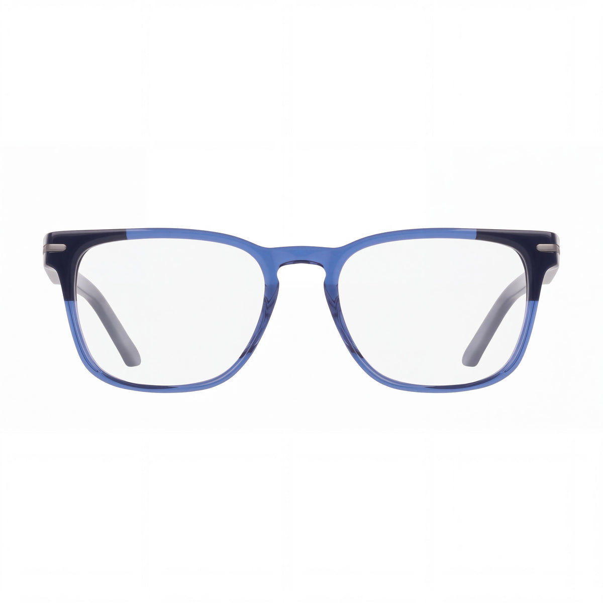 Montura de gafas Nike 7180 Unisex Classic de acetato en color mezclilla/azul marino, con lente de 54 mm, puente de 19 mm y varillas de 145 mm, Photo 2