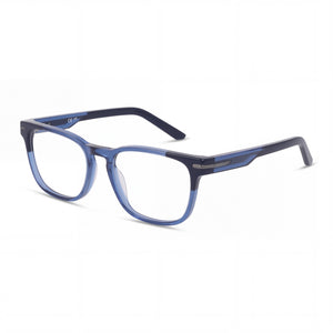 Nike 7180 Denim/Navy Square Eyeglasses for Unisex, Acetate frame