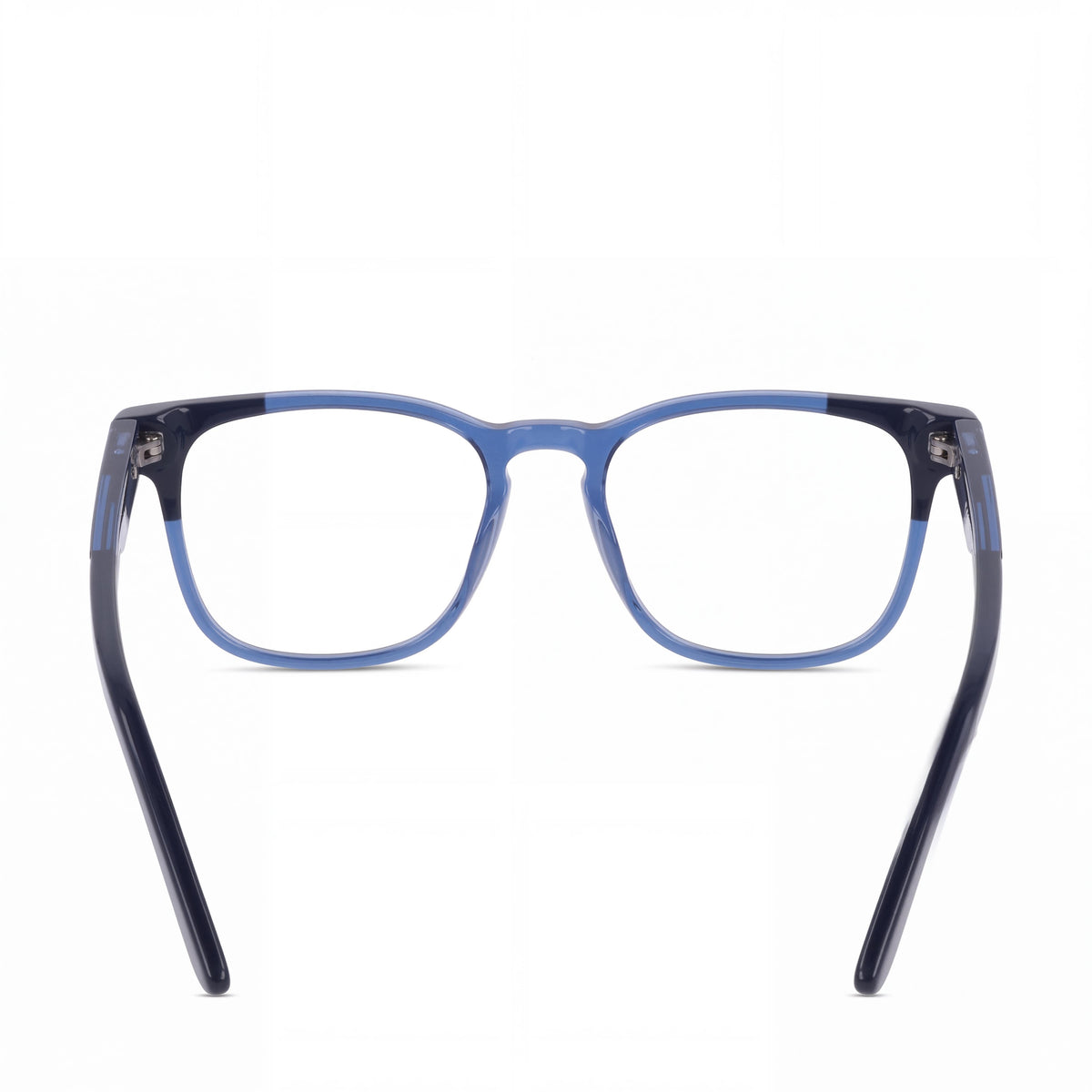 Montura de gafas Nike 7180 Unisex Classic de acetato en color mezclilla/azul marino, con lente de 54 mm, puente de 19 mm y varillas de 145 mm, Photo 4