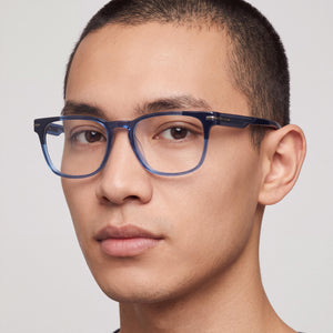 Nike 7180 Denim/Navy Eyeglasses Unisex — lifestyle wear, professional and business attire