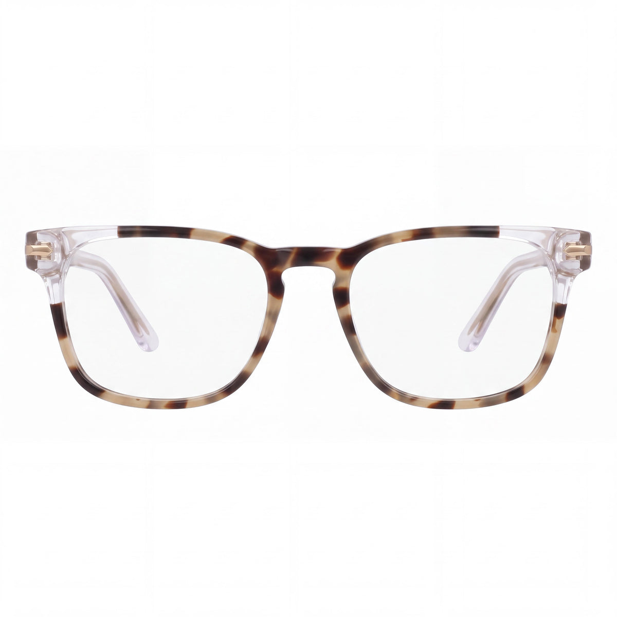 Nike 7180 Khaki Tortoise Square Eyeglasses Unisex, 54mm, Photo 2