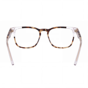Nike 7180 Square Eyeglasses for Unisex — interior view, Polycarbonate demo lenses