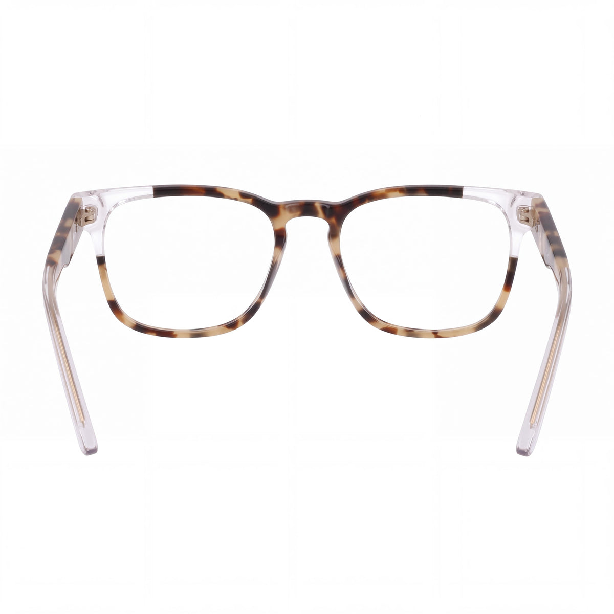 Nike 7180 Khaki Tortoise Square Eyeglasses Unisex, 54mm, Photo 4