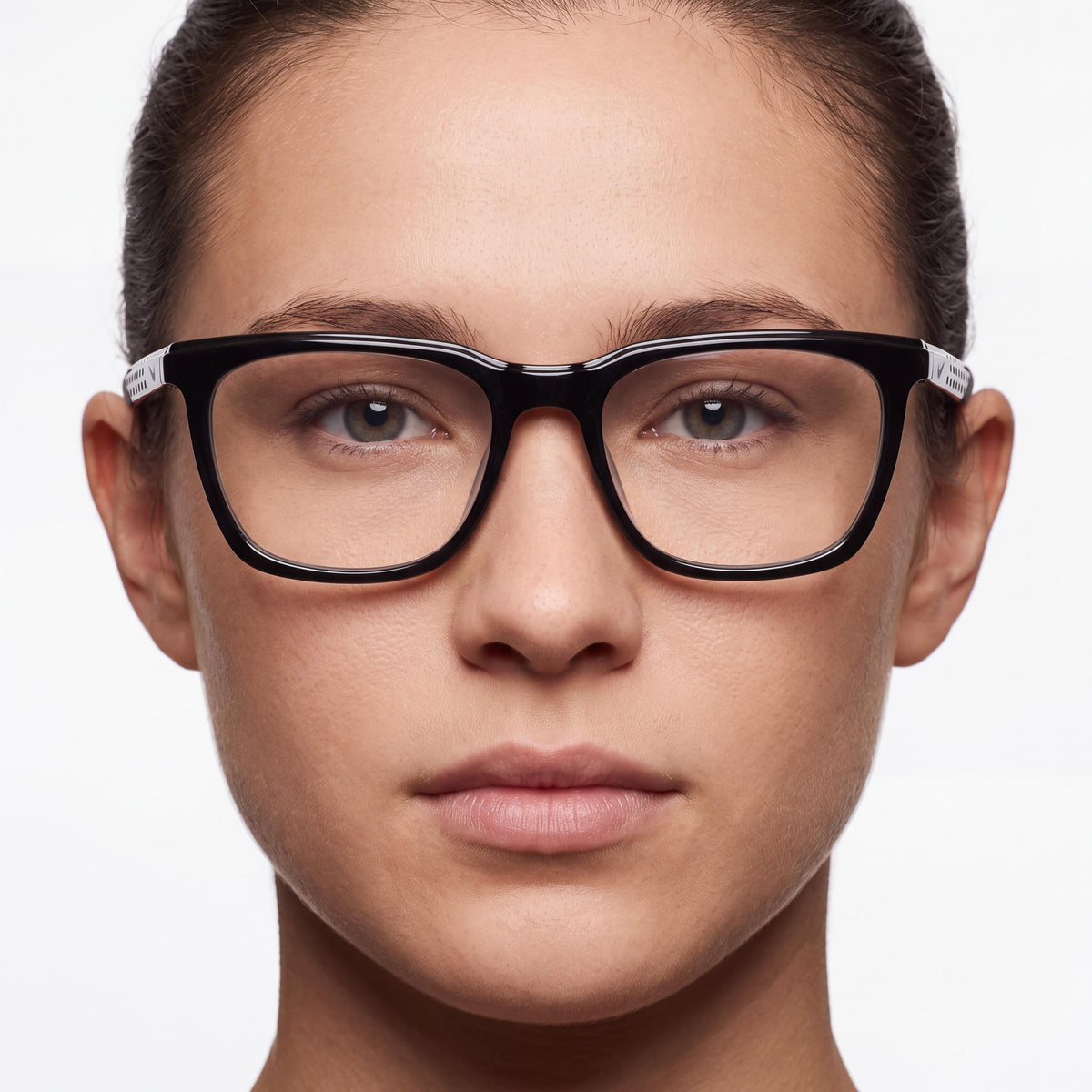 Nike 7273 Anthracite Rectangle Eyeglasses Unisex, Photo 4