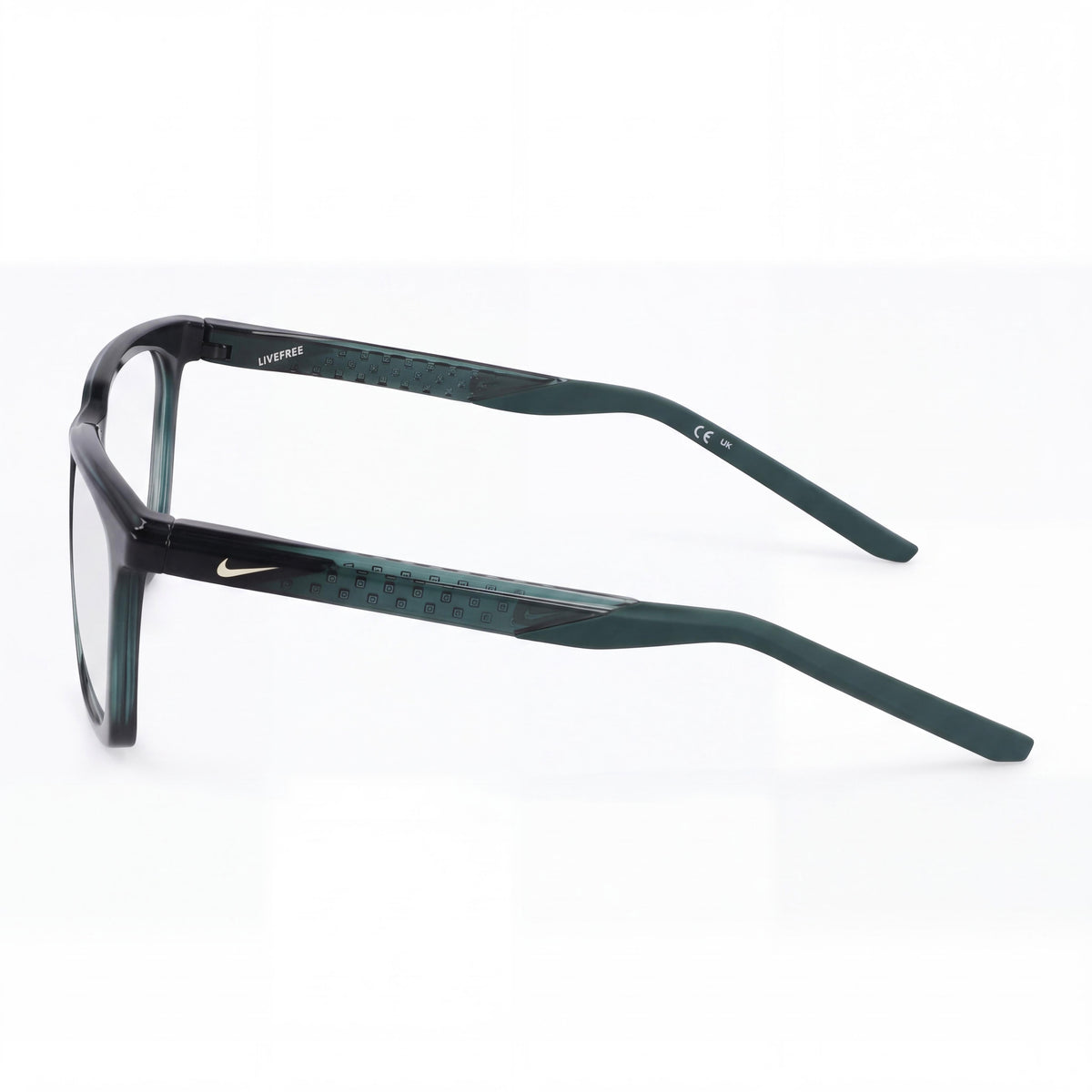 Nike 7273 Vintage Green Rectangle Eyeglasses Unisex, 53mm, Photo 2