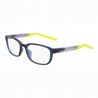 Nike 7277 Blue Rectangle Eyeglasses Unisex, Acetate frame