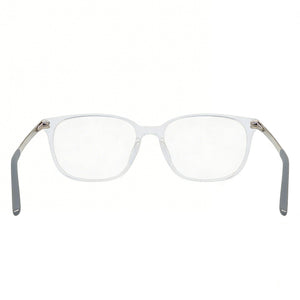 Nike 7283 Rectangle Eyeglasses Unisex — side view, Transparent Acetate temples