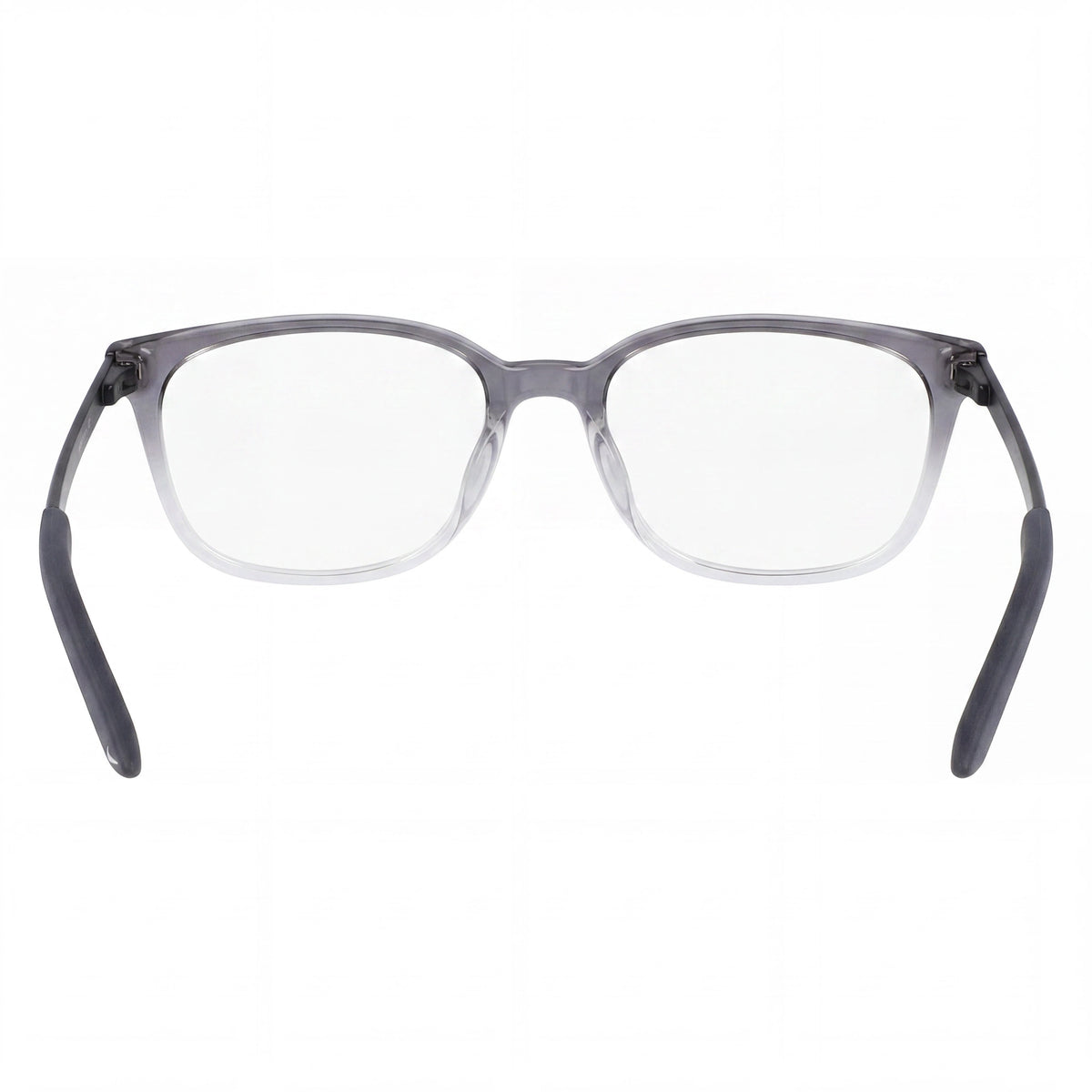 Nike 7283 Dark Grey/Clear Fade Rectangle Eyeglasses for Women, 52mm, Photo 3