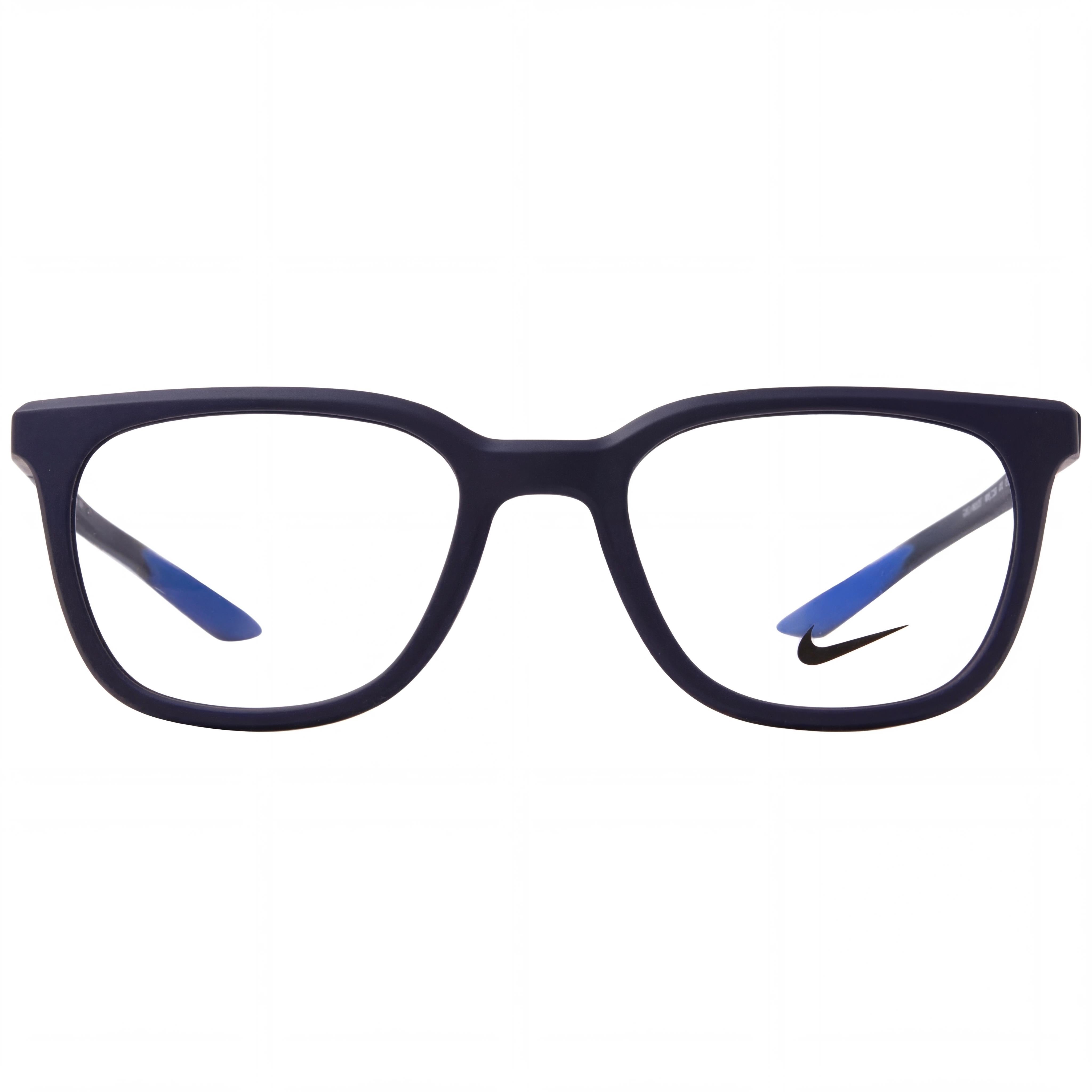 Nike 7290 Gafas rectangulares azul marino unisex, inyectadas 52mm, Photo 2