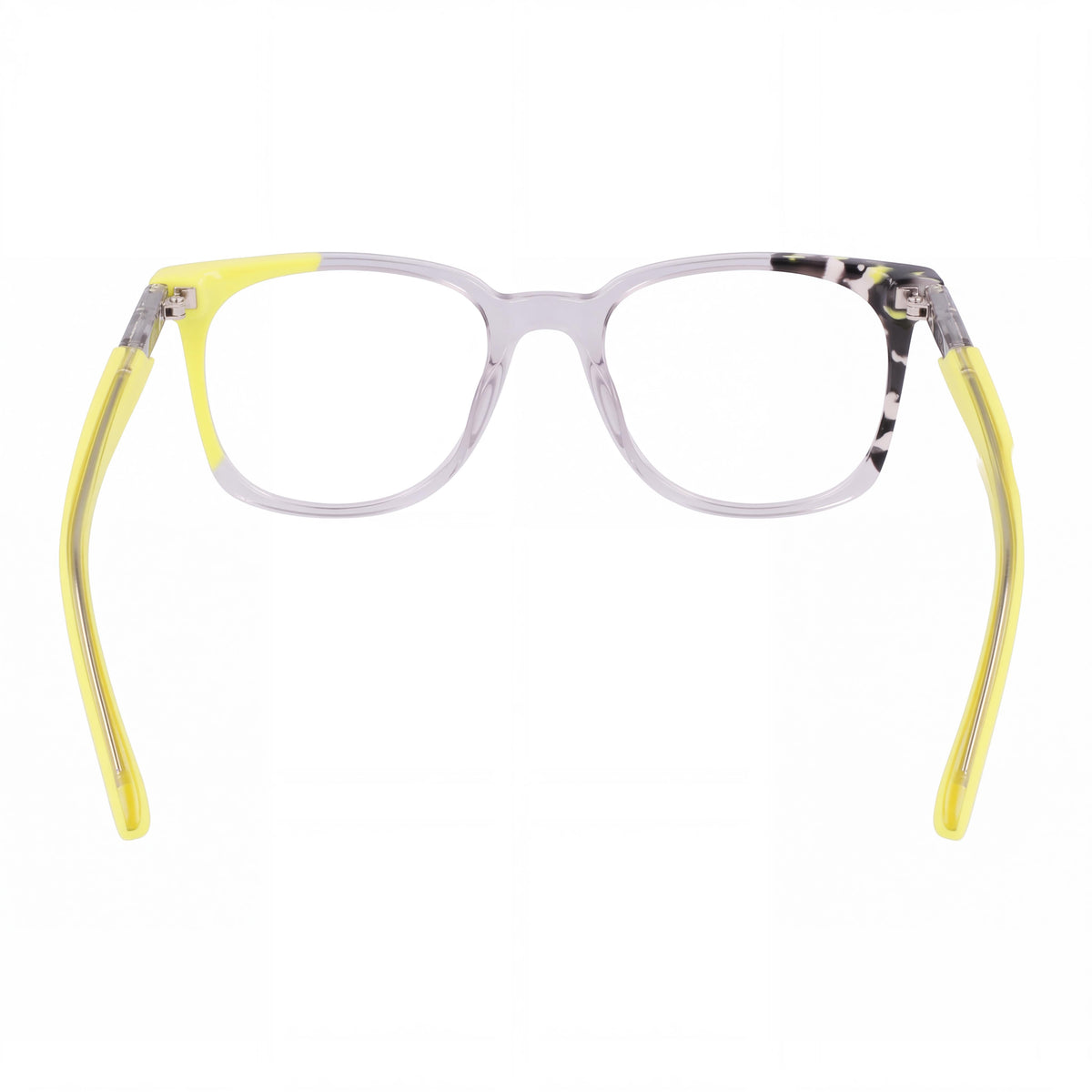 Montura de gafas clásica para hombre Nike 7310 de acetato en color humo claro cítrico con lentes de policarbonato color humo claro de 52 mm, Photo 3