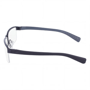 Nike 8097 N Rectangle Eyeglasses for Men — front view, Clear Demo lenses