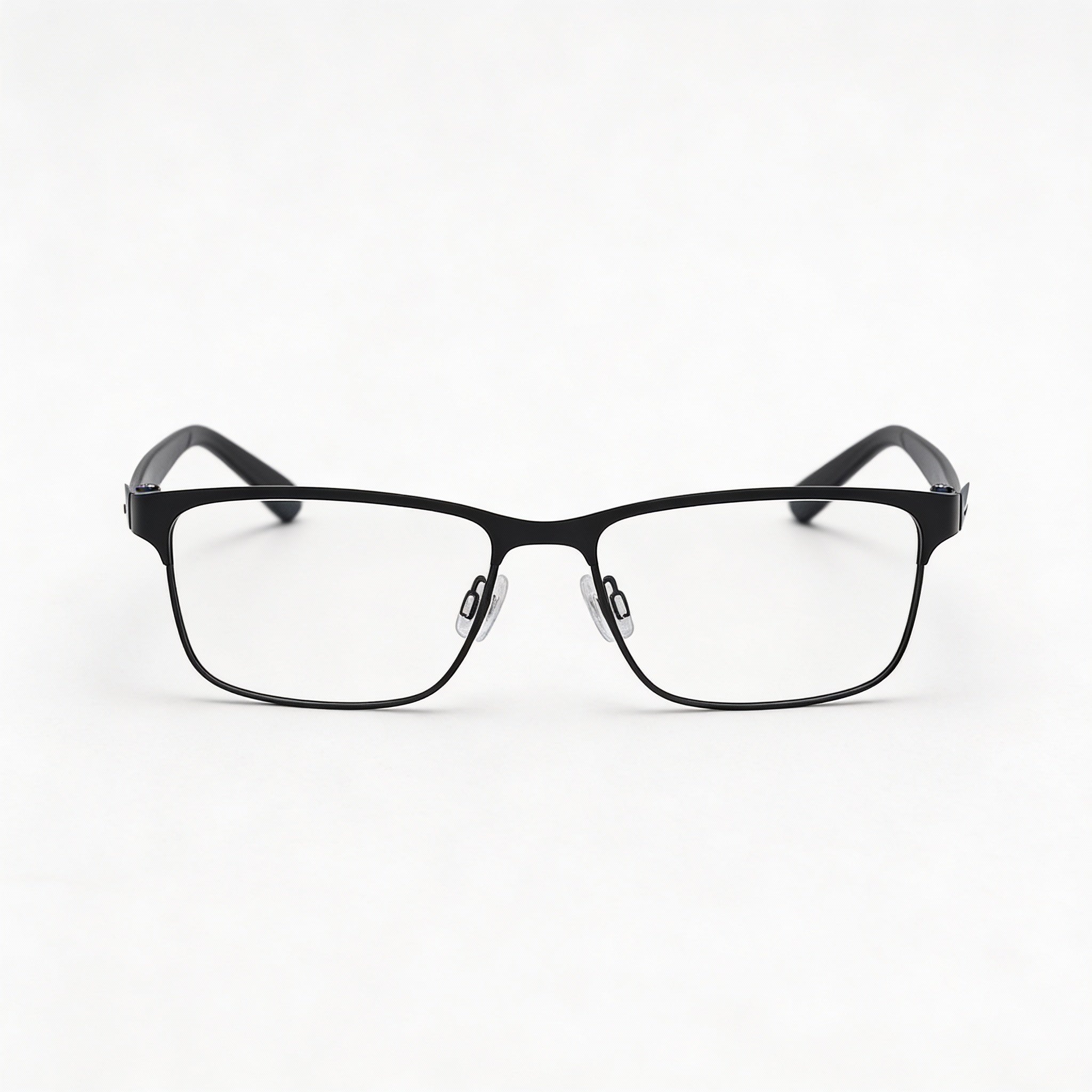Nike 8130 Black Rectangle Unisex Eyeglasses, Plastic 54mm, Photo 2