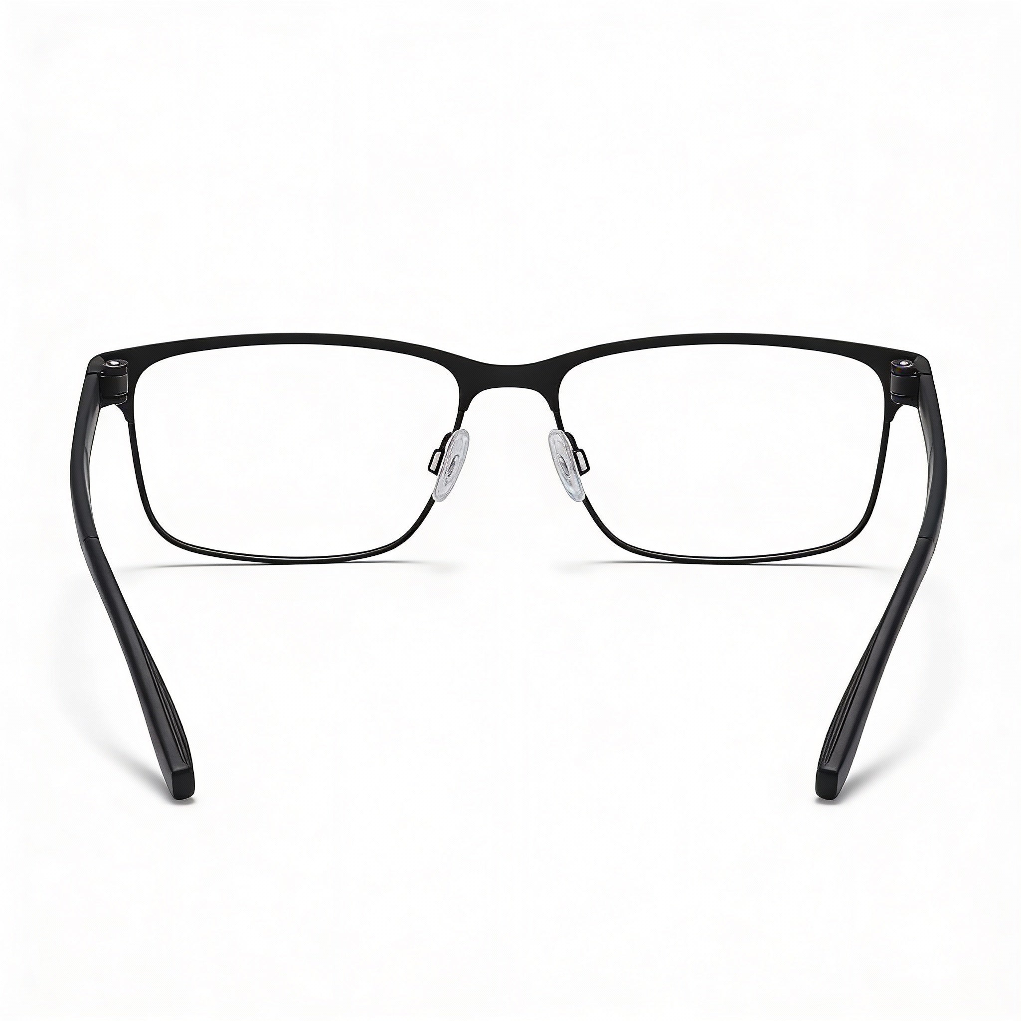 Nike 8130 Black Rectangle Unisex Eyeglasses, Plastic 54mm, Photo 3