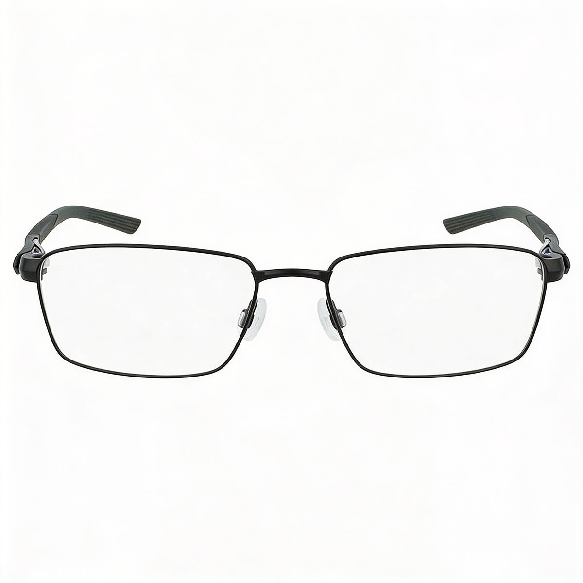 Nike 8140 Satin Black Anthracite Rectangle Eyeglasses Unisex, 54mm, Photo 2