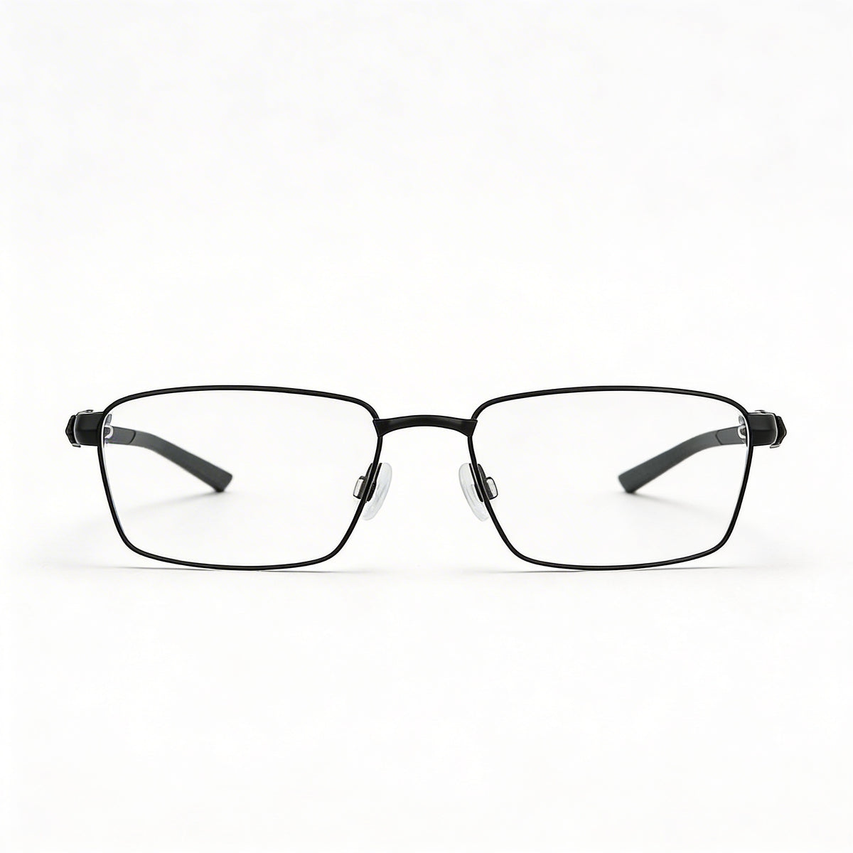 Nike 8140 Satin Black Anthracite Rectangle Eyeglasses Unisex, 58mm, Photo 3