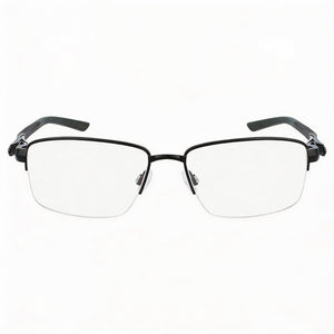 Nike 8141 Rectangle Eyeglasses Unisex — front view, Metal