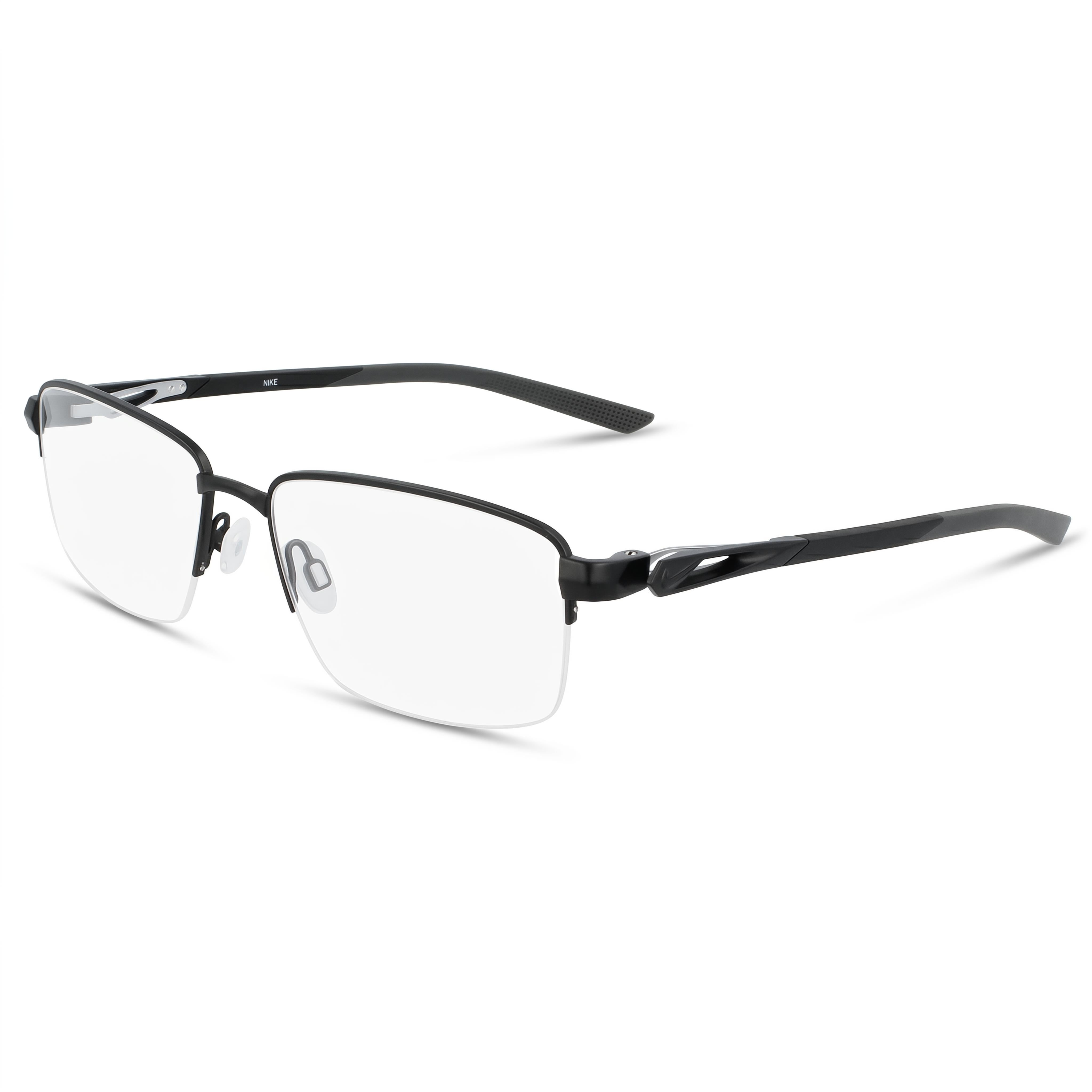 Nike 8141 Black Anthracite Rectangle Unisex Eyeglasses, Photo 1