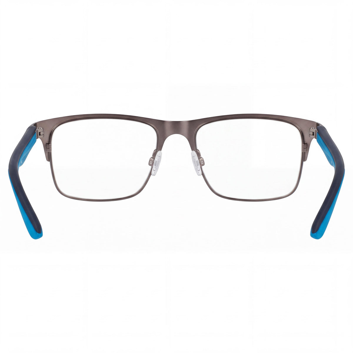 Nike 8150 Brushed Gunmetal Rectangle Eyeglasses Unisex, 52mm, Photo 3