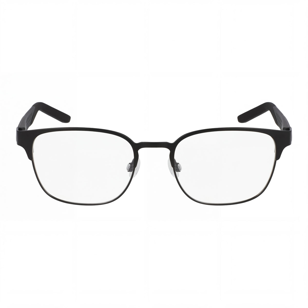 Nike 8156 Satin Black Rectangle Eyeglasses Unisex, Metal 52mm, Photo 2