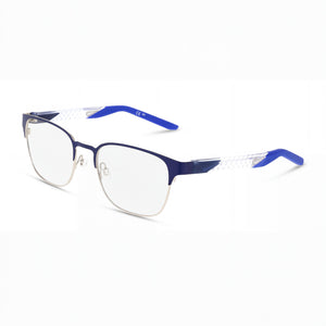 Nike 8156 Blue Square Eyeglasses Unisex, Acetate frame