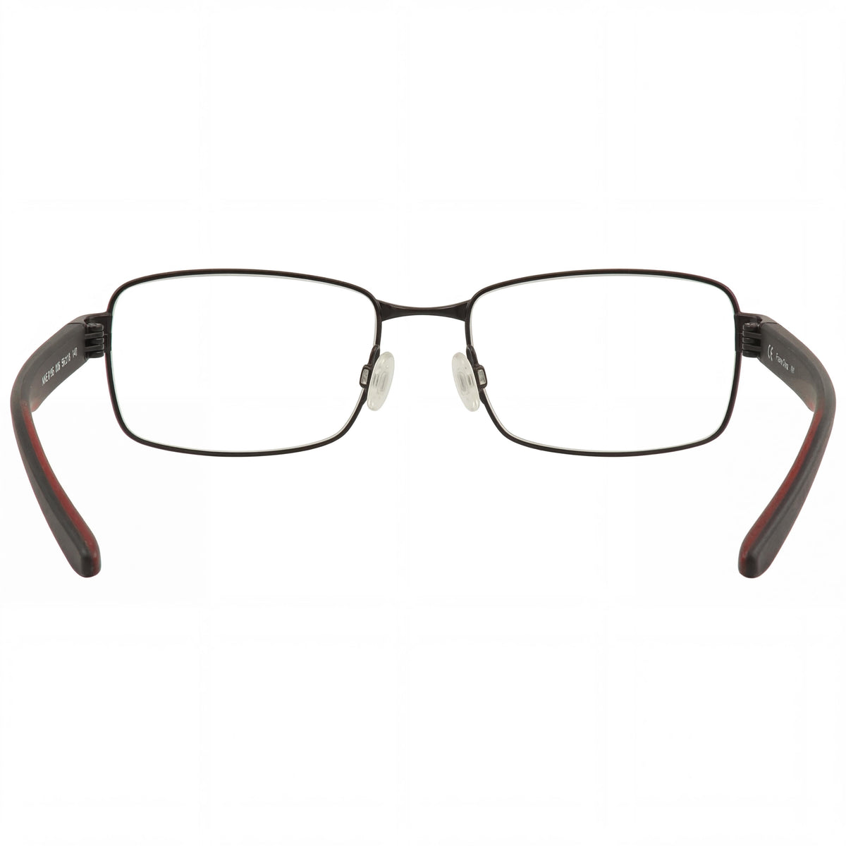 Nike 8195 Black Rectangle Eyeglasses Unisex, Metal 58mm, Photo 3