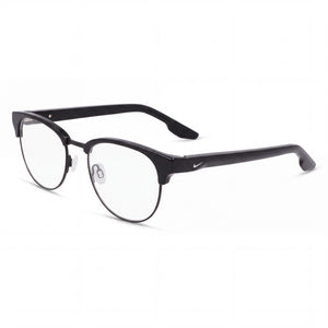 Nike 8402 N Black Round Eyeglasses for Unisex, Metal frame
