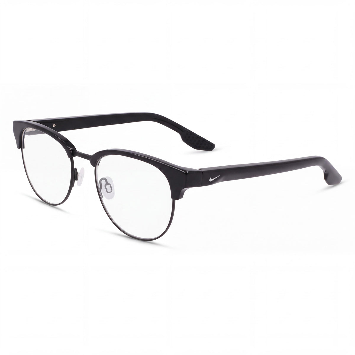 Nike 8402 N Black Round Eyeglasses Unisex, 50mm, Photo 1