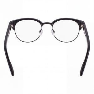 Nike 8402 N Round Eyeglasses for Unisex — interior view, Plastic demo lenses