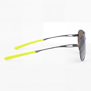 Nike Ace Driver I EV24041 Aviator Sunglasses Men — side view, Gunmetal Green lens