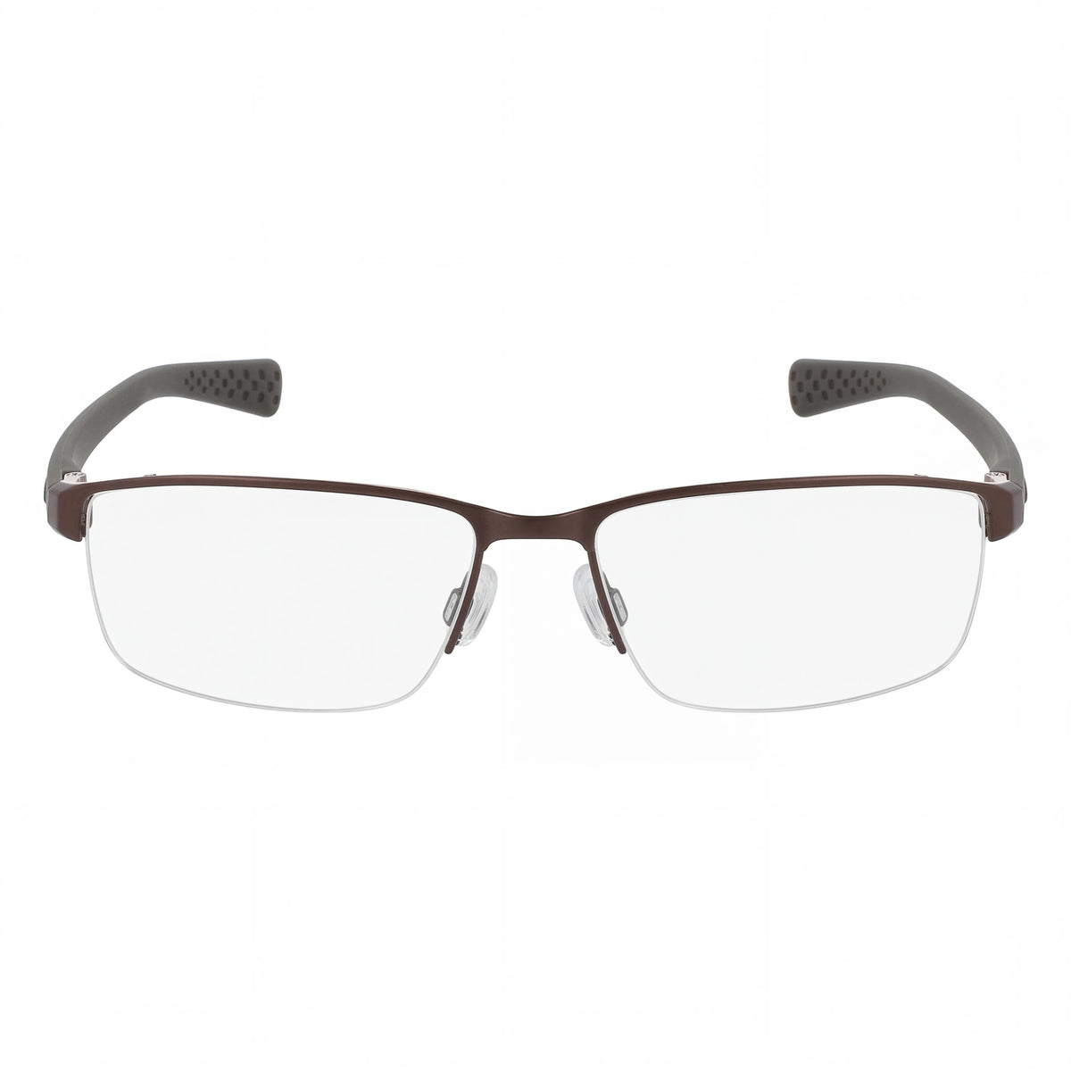 Nike Walnut-Cargo Khaki Rectangle Eyeglasses for Men, 56mm, Photo 2