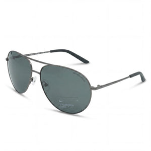 Nike Classic Black Rectangle Sunglasses for Men, Grey lens