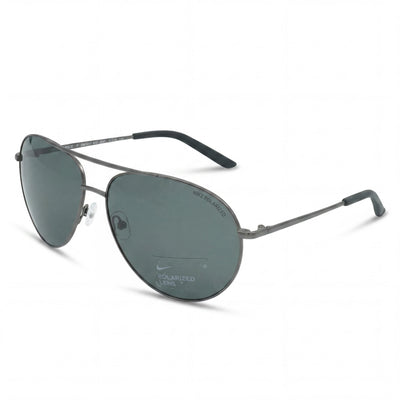 Nike Classic Black Rectangle Sunglasses for Men, Grey lens