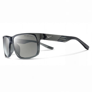 Nike Classic Silver Rectangle Sunglasses for Unisex, Grey lens
