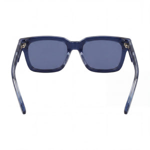 Nike Crescent I Ev24017 Rectangle Sunglasses Women — side view, Navy Blue lens