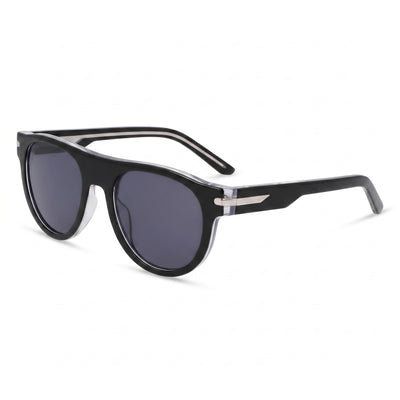 Nike Crescent Iii Ev24019 Black Aviator Sunglasses Unisex, Black Grey lens