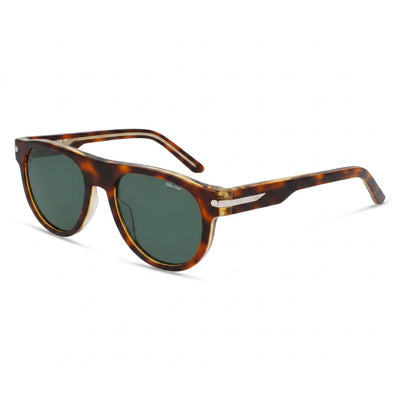 Nike Crescent Iii Ev24019 Havana Round Sunglasses for Women, Tortoise Green lens