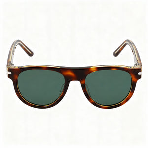 Nike Crescent Iii Ev24019 Round Sunglasses Women — side view, Tortoise Green lens
