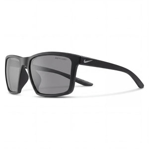Nike CW4640 Matte Black Rectangle Sunglasses for Unisex, Grey Polarized lens