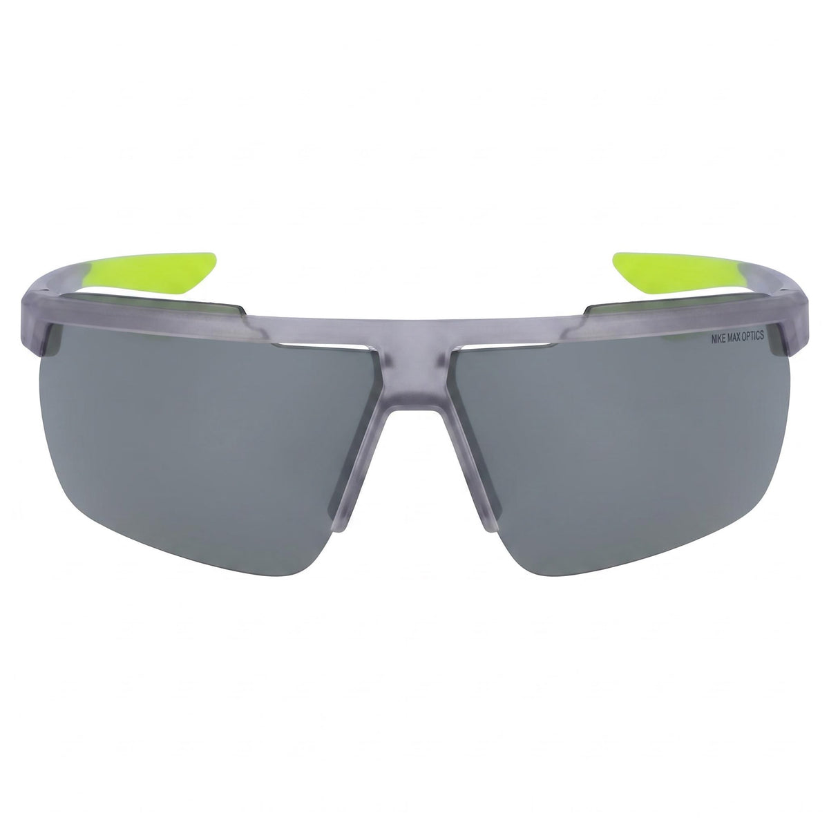 Nike Windshield CW4664 Gafas de sol rectangulares de plástico unisex con protección UV de 75 mm - Gris Lobo/Blanco/Plata Flash, Photo 2