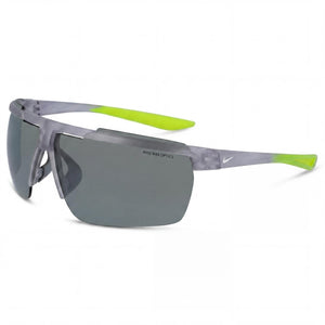 Nike CW4664 Gray Shield Sunglasses Unisex, Grey with Silver Mirror lens