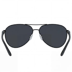 Nike DJ0888 Aviator Sunglasses Unisex — interior view, Black Grey lens detail