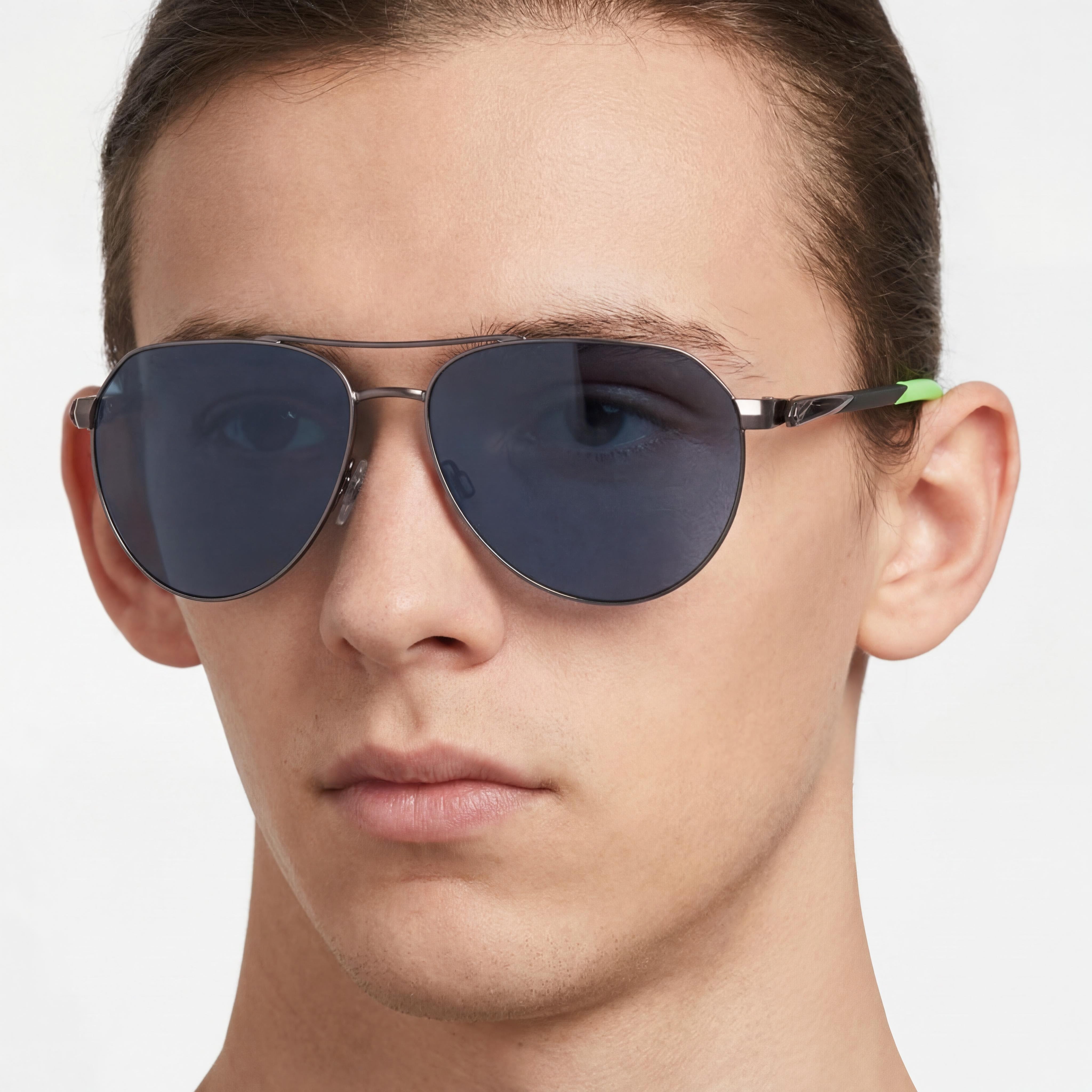 Nike DQ0799 Gunmetal Grey Aviator Sunglasses Unisex, 60mm, Photo 5