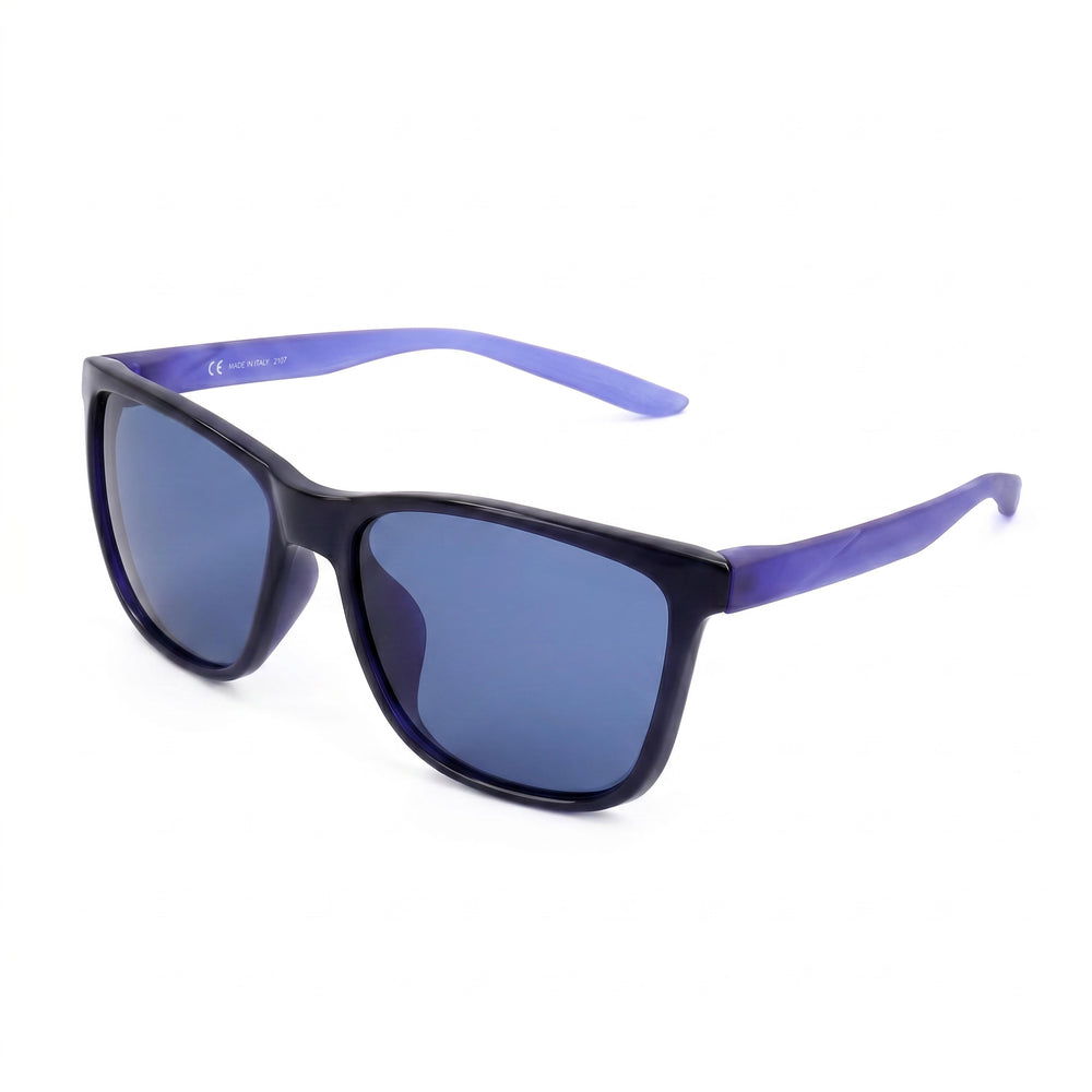 Nike DQ0802 556 Blue Square Unisex Sunglasses, Blue lens