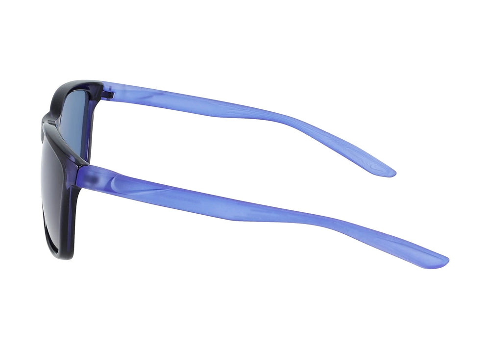 Nike DQ0802 556 Square Sunglasses Unisex — side view, Non-Polarized Blue lens