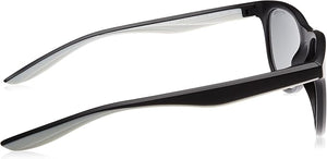 Nike DQ0838 011 Round Sunglasses Unisex — side view, Polarized Grey lens
