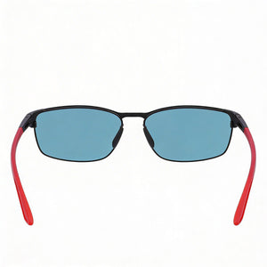 Nike DZ7366 Rectangle Sunglasses Unisex — front view, Alloy Steel frame